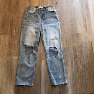 Women’s RSQ light blue jeans, High rise straight leg Size - 25 Women’s